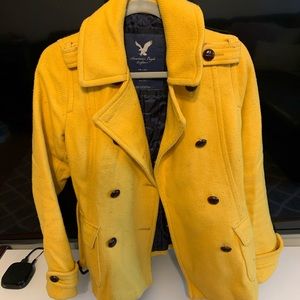 Yellow Pea Coat